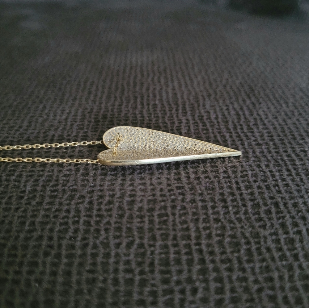 Mary Louise Designs Elongated Heart❤ Slider Pendant Necklace - Picture 16 of 16